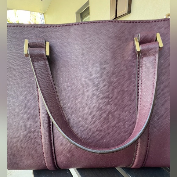 Kate Spade Burgundy Shoulder Cross Body Purse Bag Used Authentic - Picture 5 of 14